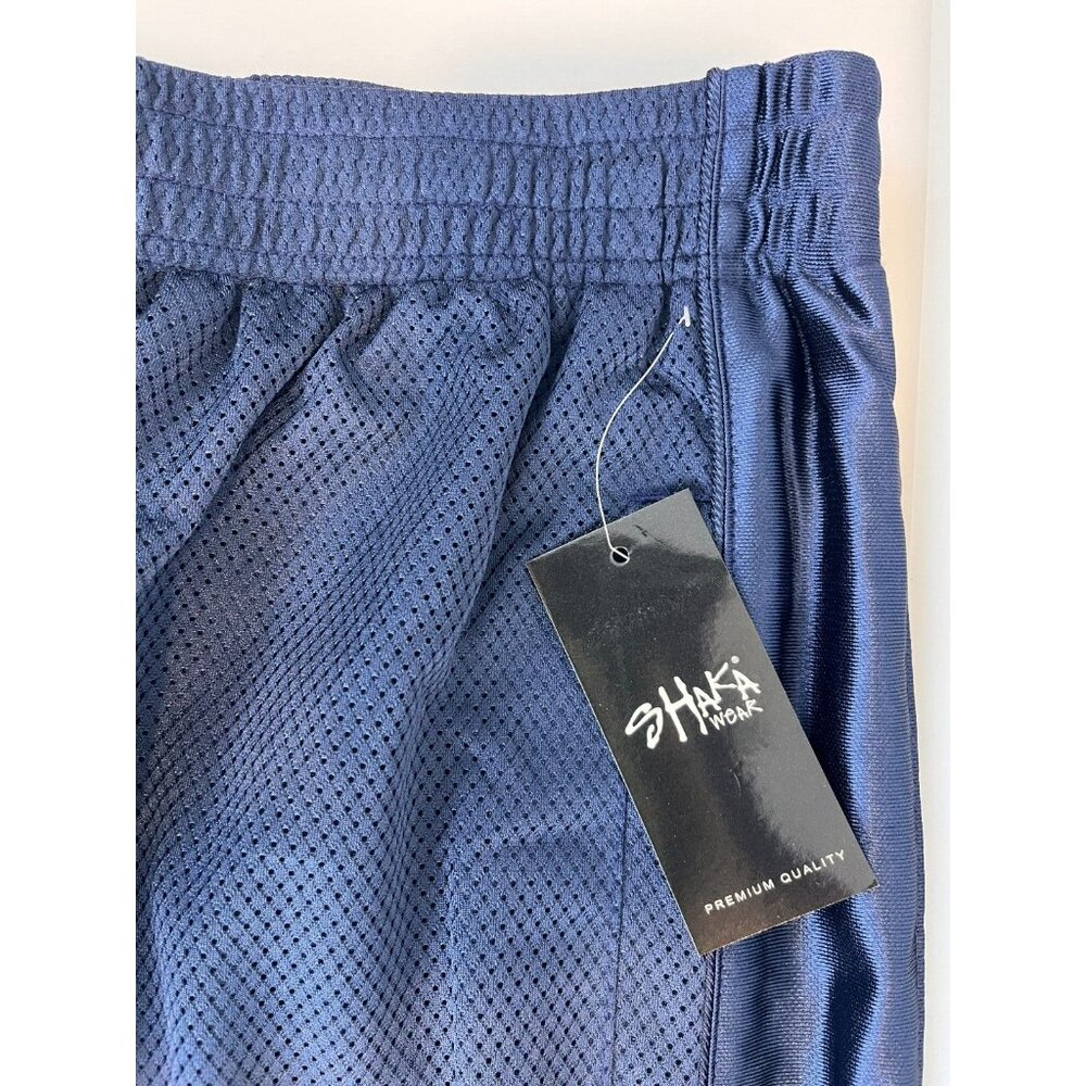 Shaka Wear Men's Navy Blue Basketball Mesh Workout Gym Shorts Size 3XL - Picture 3 of 10